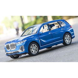 Universal 1: 24 BMW X7 Modèle de voiture en alliage Modèle de voiture jouet moulé sous pression Retour à la collection de jouets pour enfants | Voiture jouet moulé sous pression (bleu)