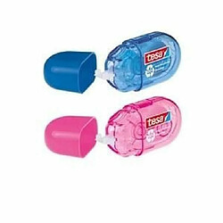 Tesa EcoLogo Pack de 2 Mini Rollers de Correction Rose/Bleu