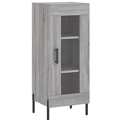 Acheter vidaXL Buffet haut Sonoma gris 34,5x34x180 cm Bois d'ingénierie