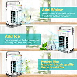 Mini Humidificateur de Refroidissement Réglable USB Rechargeable Portable Ventilateur de Refroidissement Bureau à Domicile pas cher