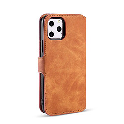 Avis Wewoo Coque Etui à rabat Retro côté huile avec support fentes pour cartes et portefeuille iPhone 11 Pro Marron