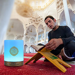 Acheter Universal Nouveau joueur musulman du Coran musulman Bluetooth compatible application application Contrôle du Quran Lampable avec lumière LED colorée