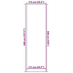 vidaXL Paillasson anthracite 115x400 cm pas cher