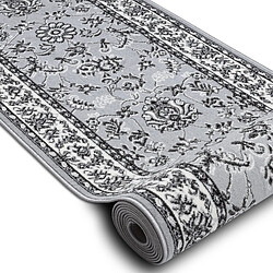 RUGSX TAPIS DE COULOIR BCF MORAD Klasyk classique gris 70 cm 70x300 cm