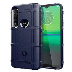 Wewoo Coque Souple Pour Moto G8 Play Housse TPU antichoc à couverture totale bleue