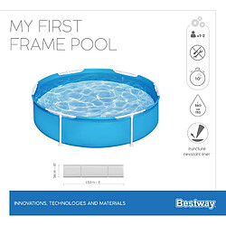 Acheter Piscine Hors Sol Tubulaire pour Enfants Bestway My First Frame Pools Ø152x38 cm Capacité de 580 Litres