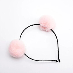 Universal Boulettes de fourrure mignonne Pompom Bandons pour la princesse rose