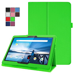 Etui en PU support de litchi vert pour votre Lenovo Tab M10 TB-X605F