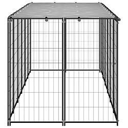 Avis Helloshop26 Chenil extérieur cage enclos parc animaux chien 330 x 110 x 110 cm acier noir et gris 02_0000525