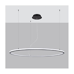 Luminaire Center Suspension LED Risa Aluminium Noir