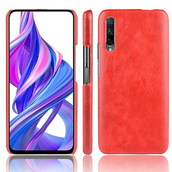 Wewoo Coque PC antichoc Litchi Texture PC + PU pour Huawei Honor 9X / 9X Pro rouge