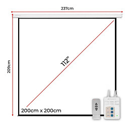 Écran de Porjection pour Ordinateur Phoenix ELEC200 112" pas cher