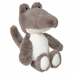 Peluche Enfant Déco Croco 30cm Gris