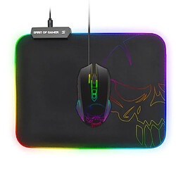 Avis Spirit of Gamer Tapis de souris GAMER RGB LED Antidérapant S.O.G RGB GAMING Skull - M SPIRIT OF GAMING MULTICOULEURS