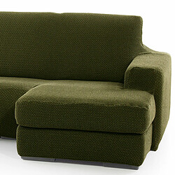 Chaise longue avec bras droit court Sofaskins NIAGARA 210 - 340 cm - Vert