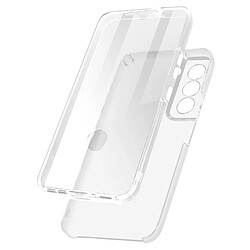 Avizar Coque Samsung Galaxy S22 Arrière Rigide transparent et Avant Souple Transparent