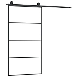 vidaXL Porte coulissante et kit de quincaillerie 102,5x205cm Verre ESG