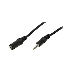 Logilink LogiLin Câble audio, mâle - femelle, 5 m, noir ()