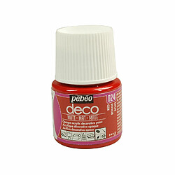 Pebeo Peinture acrylique opaque mate - Rouge - 45 ml