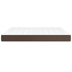 Avis vidaXL Matelas de lit à ressorts ensachés Marron 160x200x20 cm