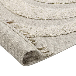 Acheter Beliani Tapis en coton beige clair 80 x 150 cm HAKKARI