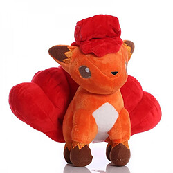 Universal 25 cm Tomy six queues renard peluche.(Rouge)