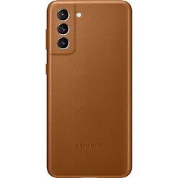 Samsung Coque smartphone EF-VG996LA Coque en cuir S21 Plus Brun