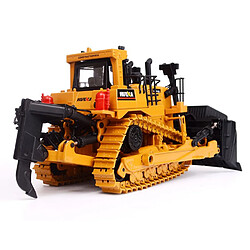 Avis Universal Simulation 1: 50 Échelle de la ville Moulée sous pression Véhicule de construction Bulldozer à chenilles Modèle métallique Chargeur Jouet en alliage Cadeau pour garçon | Voiture jouet moulée sous pression(Jaune)