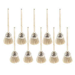 Brosse de meule de 10 pièces polissage die meuleuse poli mèche de forage en forme de tasse blanche