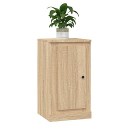 Avis vidaXL Buffet chêne sonoma 37,5x35,5x67,5 cm bois d'ingénierie