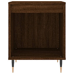 Maison Chic Lot de 2 Tables de chevet - Tables de Nuit chêne marron 40x35x50 cm bois ingénierie pas cher