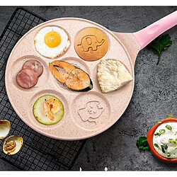 Petit Déjeuner Maker Egg Shaper Cooker Non Stick Fantastic Egg Crêpes Pans Rose