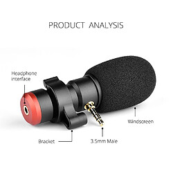 Acheter Universal MIC06 Mini Prise Smartphone Microphone 3.5mm TRRS Prise Smartphone Vidéo Enregistrement Live Chant |