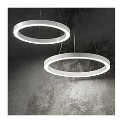 Ideal Lux Suspension LED intégré Oracle Aluminium blanc 1 ampoule 19,5cm