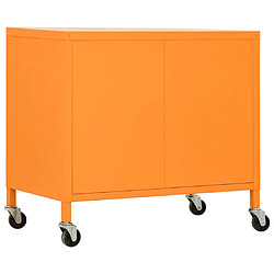 Acheter vidaXL Armoire de rangement Orange 60x35x56 cm Acier