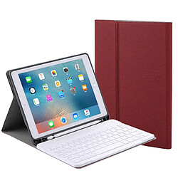 Apple iPad 10.2 en 2019 Amovible Wireless Bluetooth Keyboard Tablet Universal Bluetooth Keyboard Case Day | Keyboard (Red)