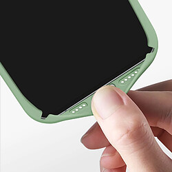 Avizar Coque pour iPhone 15 Plus Semi-rigide Soft-touch Fast Cover Vert pâle pas cher