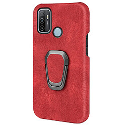 Coque en TPU + PU anti-chocs avec béquille, rouge pour votre Oppo A53(2020)/A32 (2020)