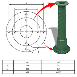 Avis vidaXL Support en fonte pour pompe à eau manuelle de jardin