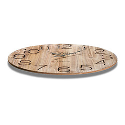 Avis Versa Horloge Murale pour la Cuisine, Pendule pour Salon Rethel 58x4,5x58cm,Bois, Marron