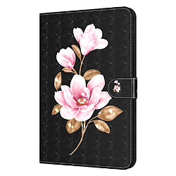 Etui en PU avec support fleurs roses pour votre iPad mini (2021)