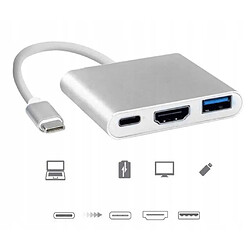 Avis GUPBOO Adaptateur USB C HDMI+USB 3.0+PD Hub 4K MacBook 3 en 1,JL2537