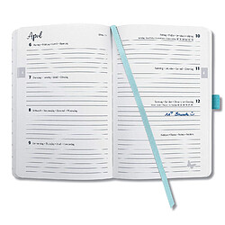 Avis SIGEL J0310 Agenda semainier Jolie 2020, couverture rigide, 9, 5 x 15 cm, bleu et noir