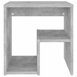 Acheter Maison Chic Lot de 2 Tables de chevet,Table de nuit,Table d'appoint pour salon Gris béton 40x30x40 cm Aggloméré -MN22760