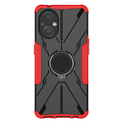 Coque en TPU anti-chute avec béquille pour votre OnePlus Nord N20 5G - rouge