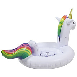 Wewoo Bouée blanc Les enfants d'été l'eau gonflable en forme de Licorne en de piscine Ride-on Bague de natation Flotteurs, taille: 170 * 120cm