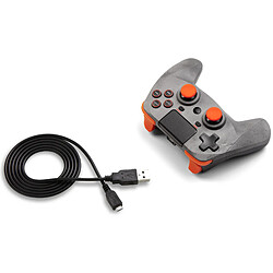 Acheter Manette sans fil Pad 4S snakebyte PS4 Rock grise orange