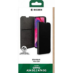 Folio Wallet Oppo A54 5G/A74 5G Noir - 65% Plastique recyclé Certifié GRS Bigben