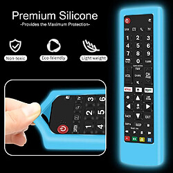 Avis SANAG etui De Protection En Silicone Pour Lg Telecommande Akb75095308 Akb74915324 Akb73715601, Antiderapant Housse Coque Compatible Avec Lg Tv Remote(Glow Blue)