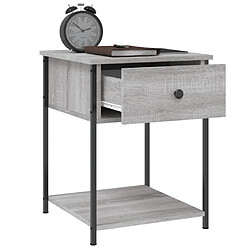 Avis vidaXL Table de chevet sonoma gris 44x45x58 cm bois d'ingénierie